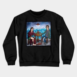 on the dock of the bay Crewneck Sweatshirt